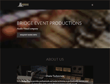 Tablet Screenshot of bridgeeventpro.com
